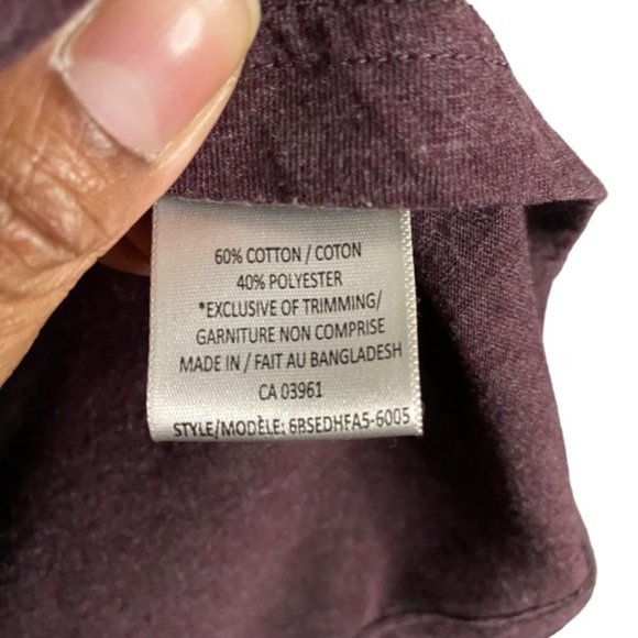 Denver Hayes Vintage Purple Long Sleeve Crewneck Shirt - Picture 5 of 7